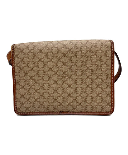 CELINE shoulder bag Macadam Purse PVC Beige Authentic Women's Used