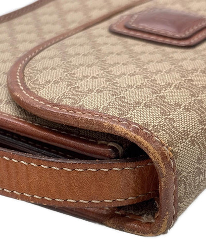 CELINE shoulder bag Macadam Purse PVC Beige Authentic Women's Used