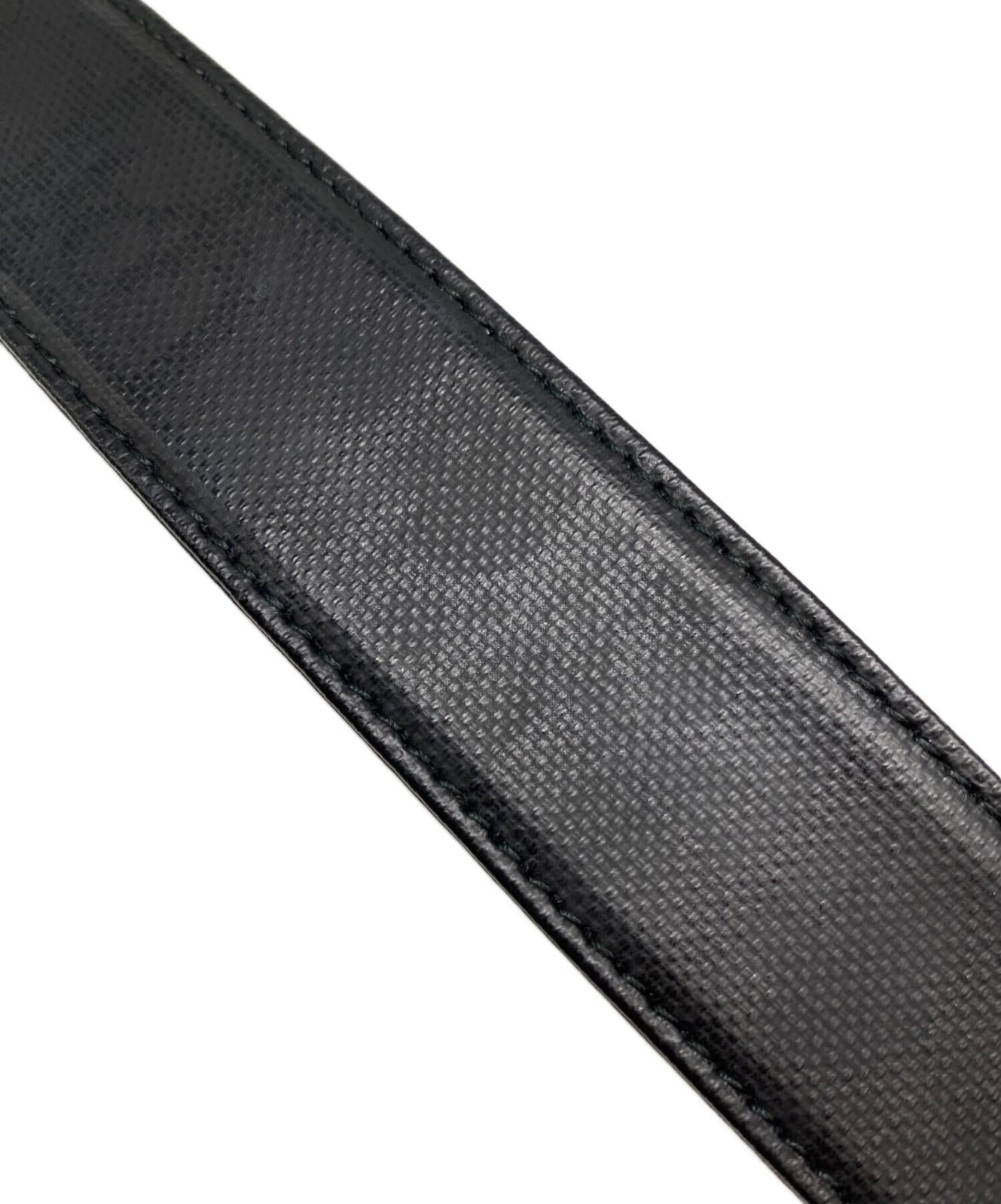 Dior HOMME Men's Belt Leather Black Authentic