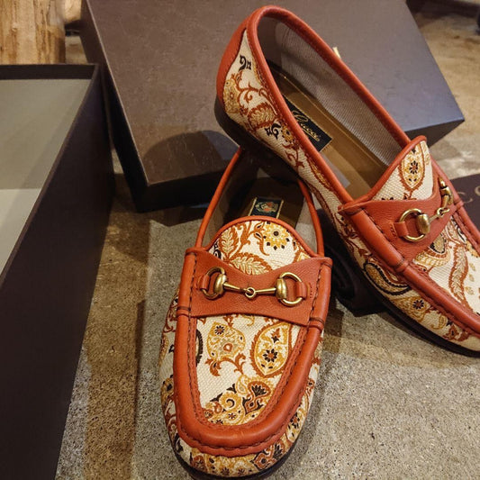 GUCCI Loafers Shoes 1953 Limited Collection Horse Bit EU 35.5 US 5.5 Multicolor