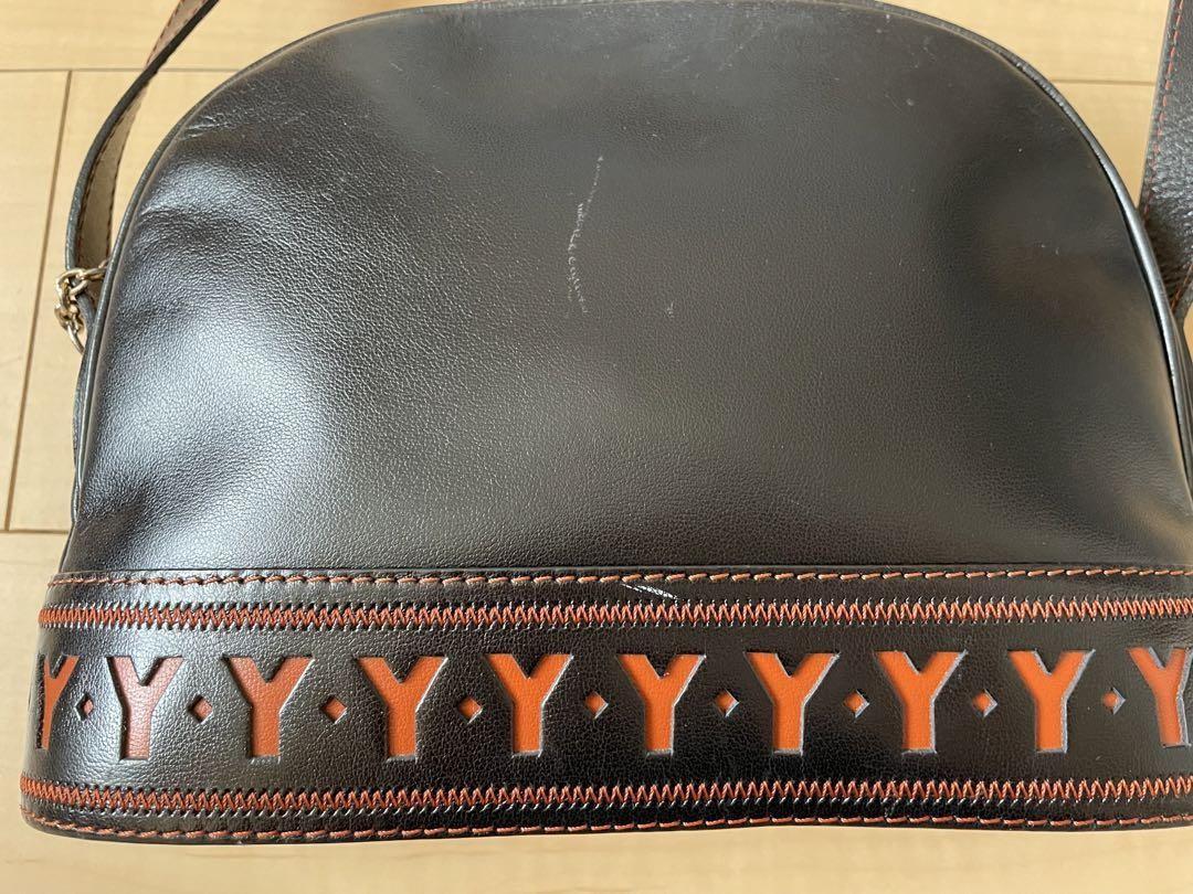 Saint Laurent Shoulder Bag Purse YSL Leather Black Authentic