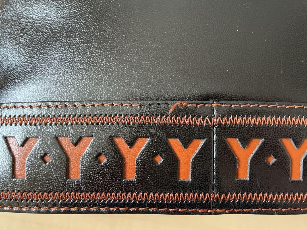 Saint Laurent Shoulder Bag Purse YSL Leather Black Authentic