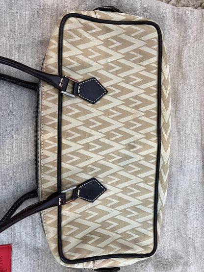 Valentino Small Shoulder Bag Purse Beige Authentic