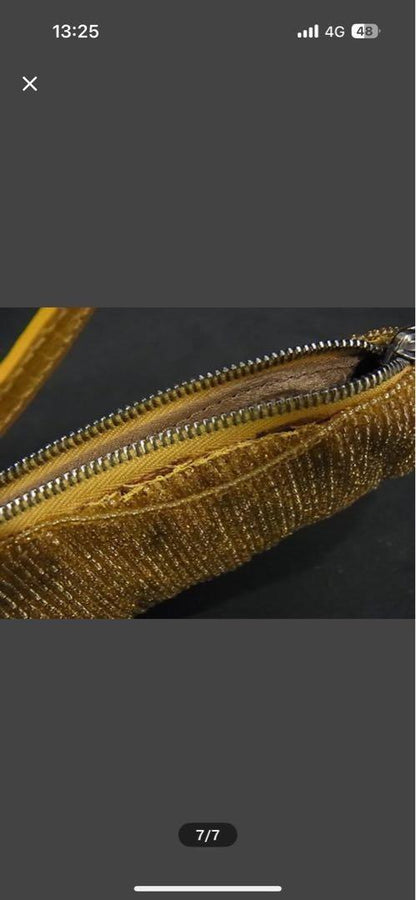 Valentino Hand Bag Tote Purse Gold Authentic