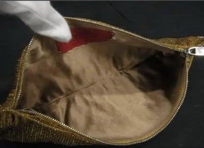 Valentino Hand Bag Tote Purse Gold Authentic