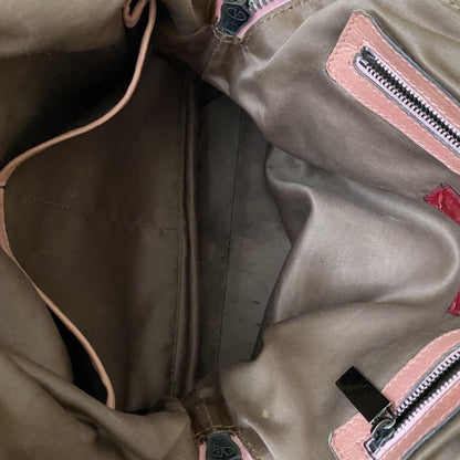 Valentino Garavani Hand Shoulder Bag Tote Purse 2way Leather Pink Authentic