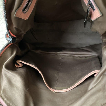 Valentino Garavani Hand Shoulder Bag Tote Purse 2way Leather Pink Authentic