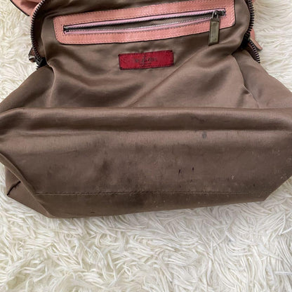 Valentino Garavani Hand Shoulder Bag Tote Purse 2way Leather Pink Authentic