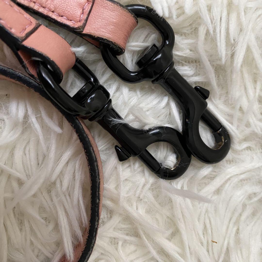 Valentino Garavani Hand Shoulder Bag Tote Purse 2way Leather Pink Authentic