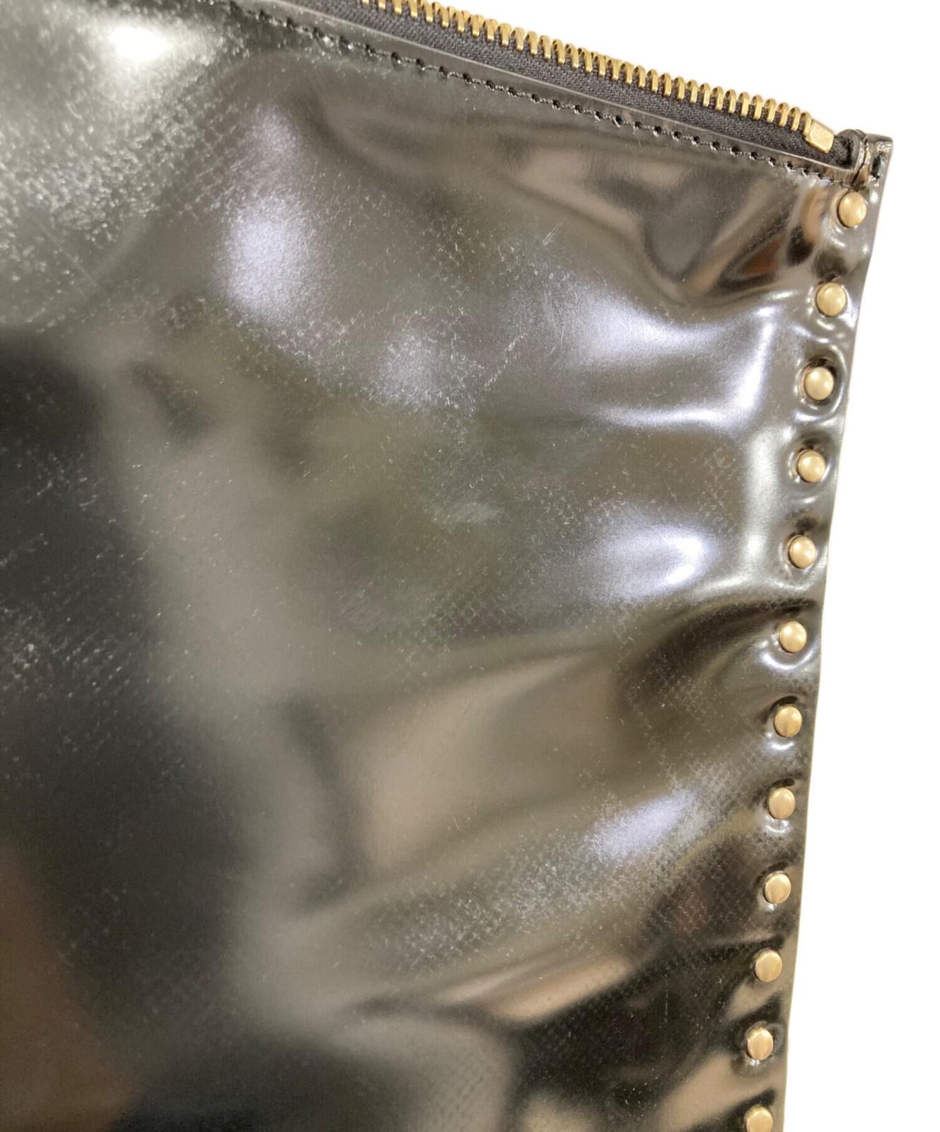 Valentino Clutch Bag Second Bag Rockstuds Black Authentic