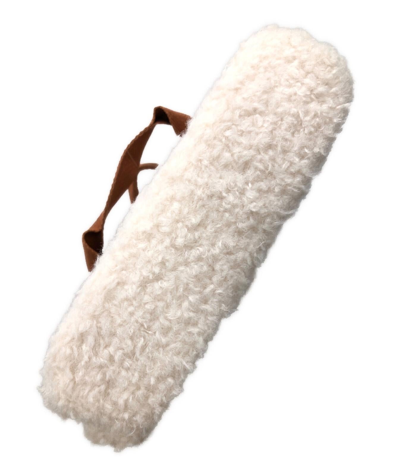 Chloe Hand Shoulder Bag Tote Purse 2way CHLOE KID Logo White Brown Authentic