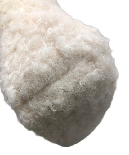 Chloe Hand Shoulder Bag Tote Purse 2way CHLOE KID Logo White Brown Authentic