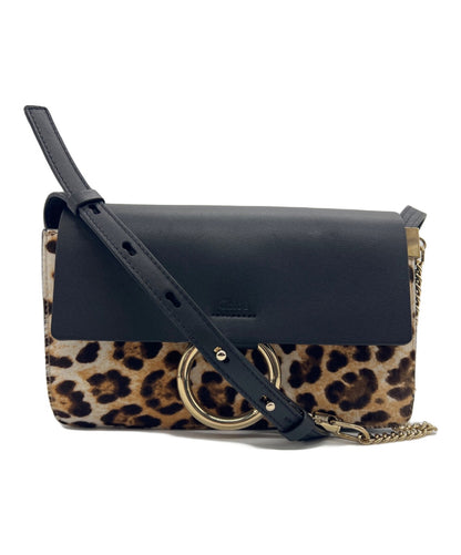 Chloe FAYE SMALL Shoulder Bag Purse Black Authentic