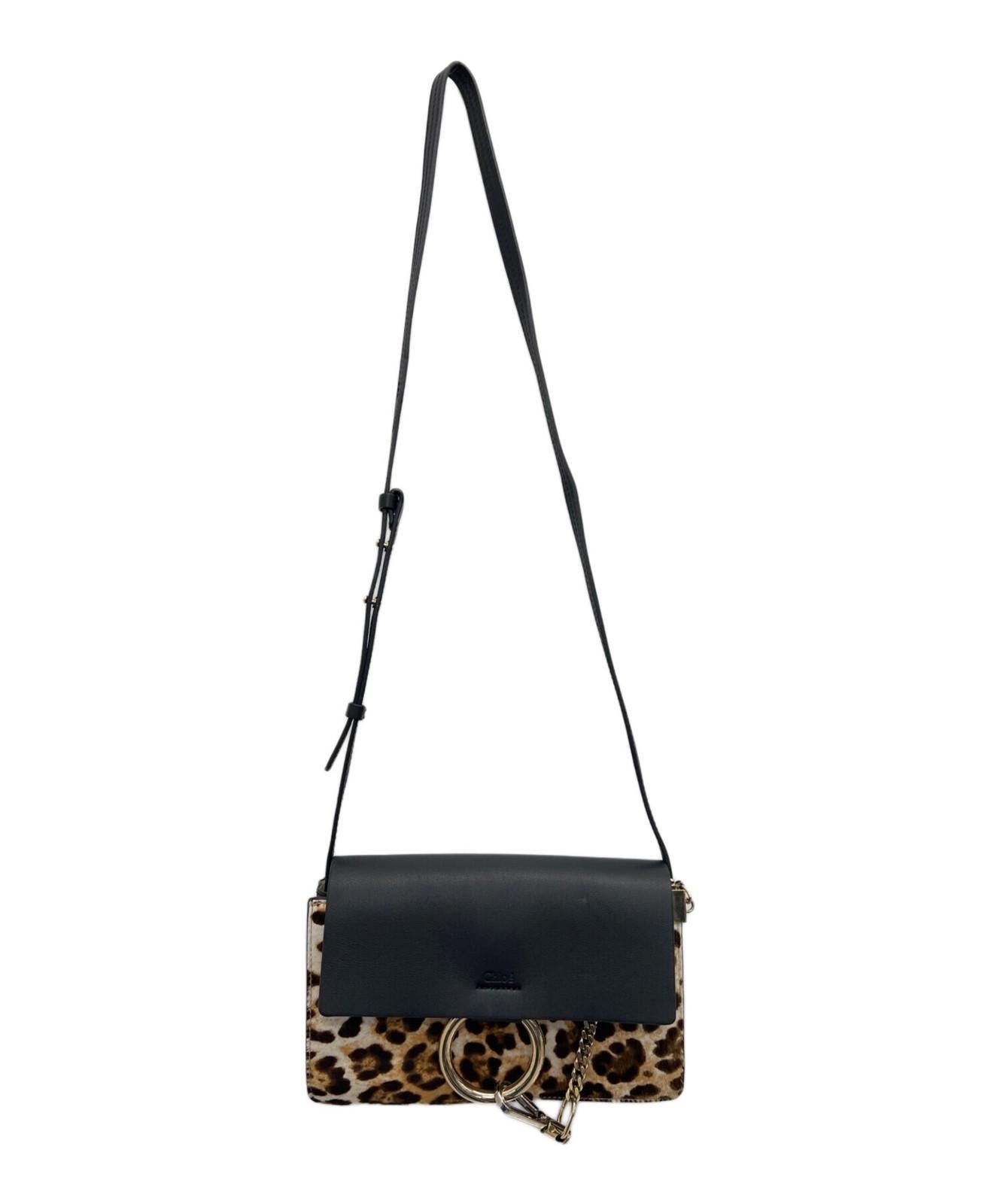 Chloe FAYE SMALL Shoulder Bag Purse Black Authentic