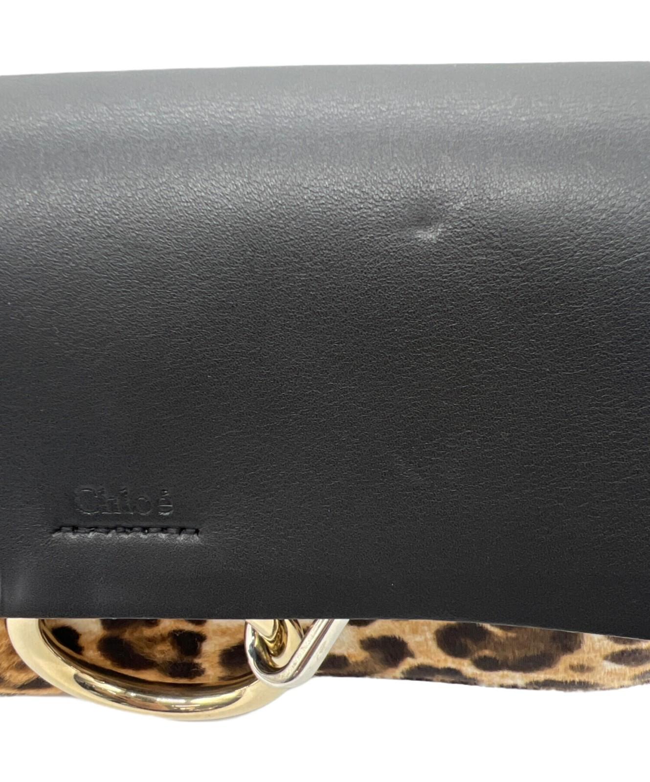 Chloe FAYE SMALL Shoulder Bag Purse Black Authentic