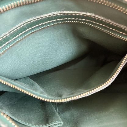 GUCCI Shoulder Bag Purse Sherry Line GG Canvas Leather Beige Authentic