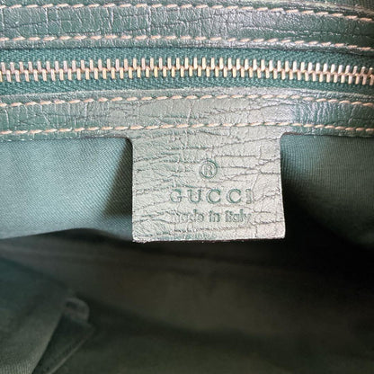 GUCCI Shoulder Bag Purse Sherry Line GG Canvas Leather Beige Authentic