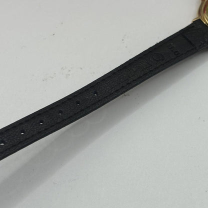 FENDI 430L Quartz Watch Wristwatch FF Logo Gold Black Women's Authentic