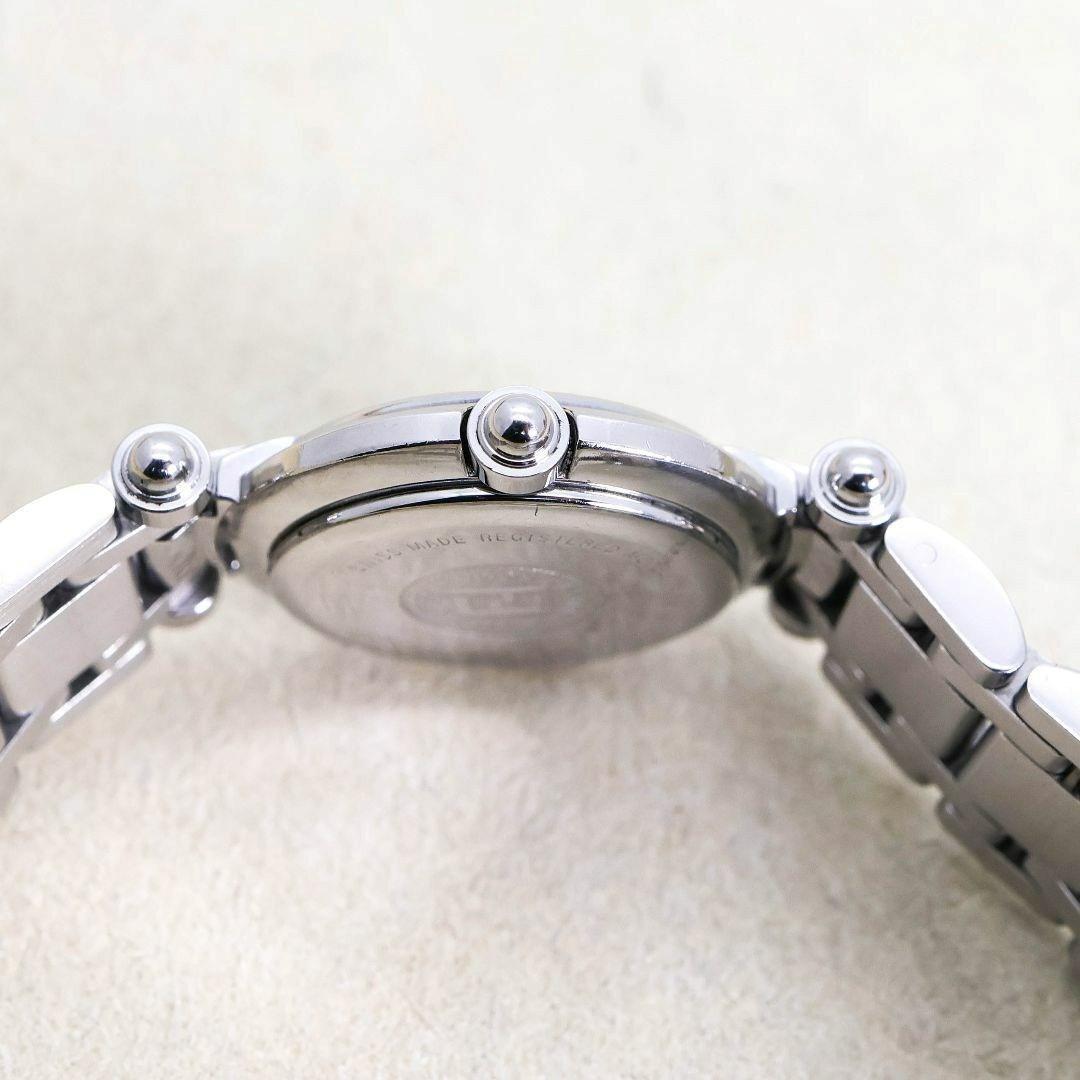 FENDI 750L Watch Wristwatch FF Zucca Logo Black Silver Women's Authentic