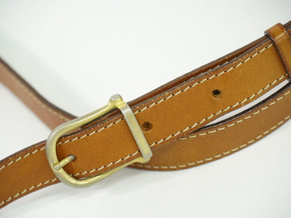 CELINE Shoulder Bag Purse Macadam PVC Beige Authentic