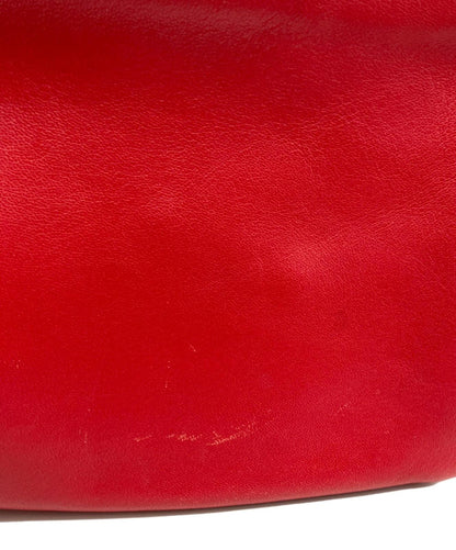 CELINE Shoulder Bag Purse Red Authentic