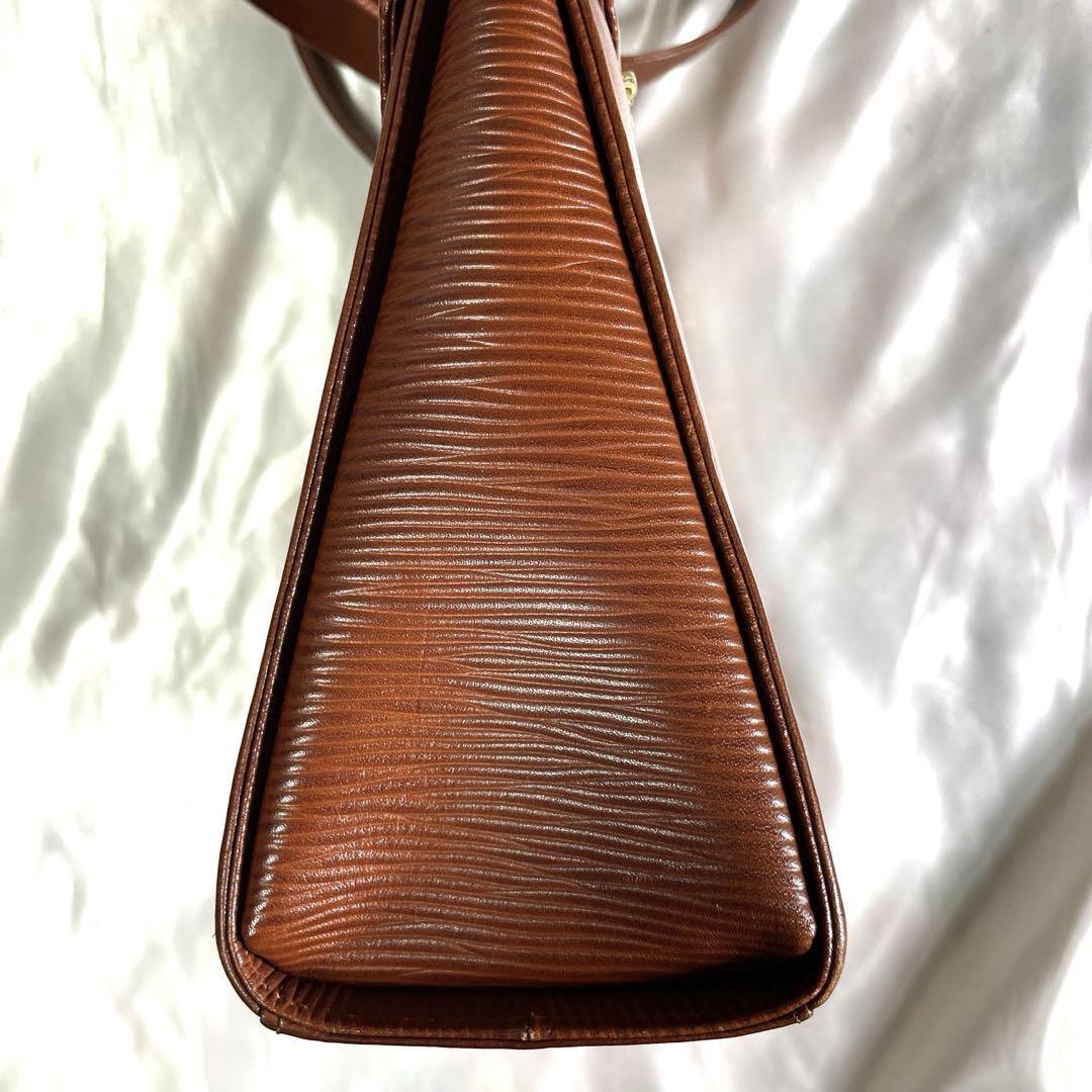 Valentino Garavani Shoulder Bag Purse 2way Leather Brown Authentic