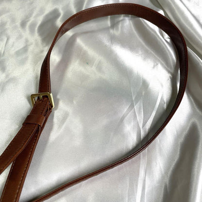 Valentino Garavani Shoulder Bag Purse 2way Leather Brown Authentic