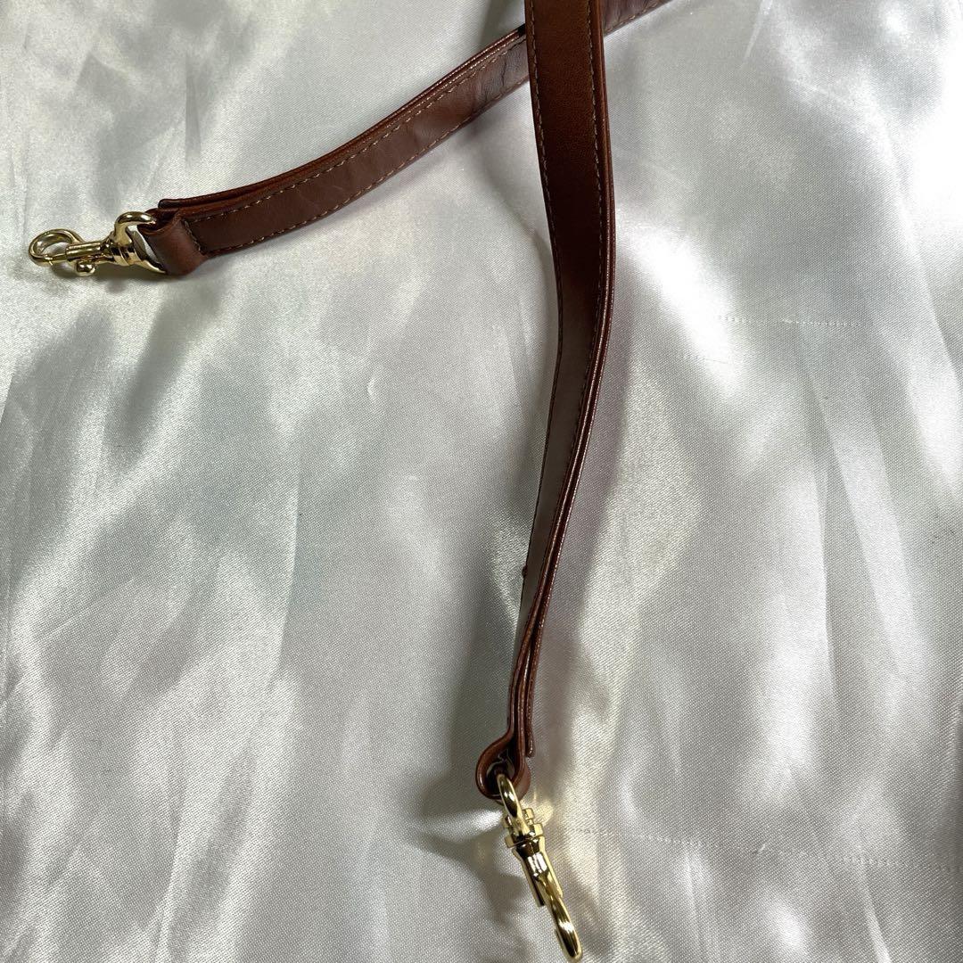 Valentino Garavani Shoulder Bag Purse 2way Leather Brown Authentic