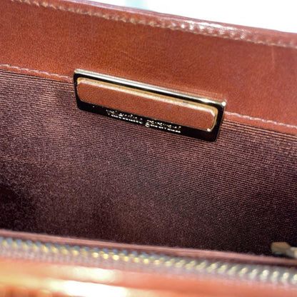 Valentino Garavani Shoulder Bag Purse 2way Leather Brown Authentic