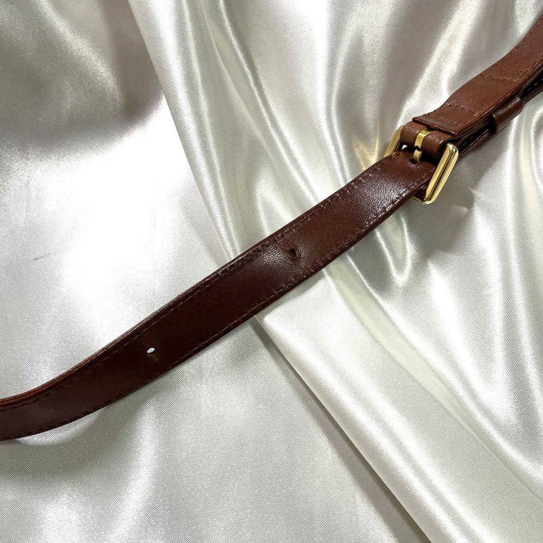 Valentino Garavani Shoulder Bag Purse 2way Leather Brown Authentic