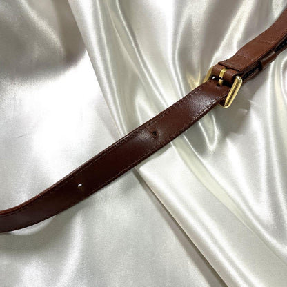 Valentino Garavani Shoulder Bag Purse 2way Leather Brown Authentic