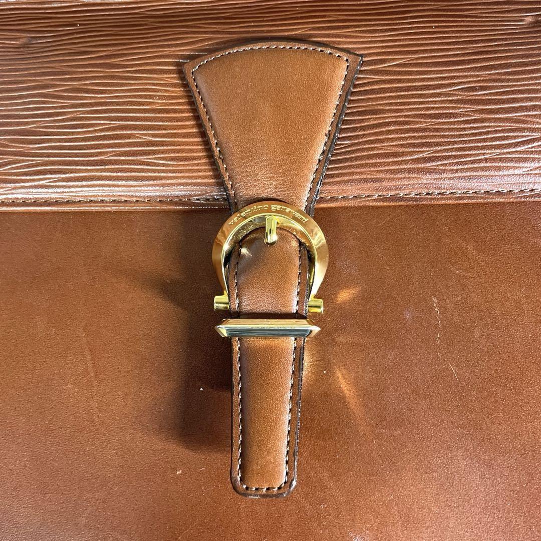 Valentino Garavani Shoulder Bag Purse 2way Leather Brown Authentic