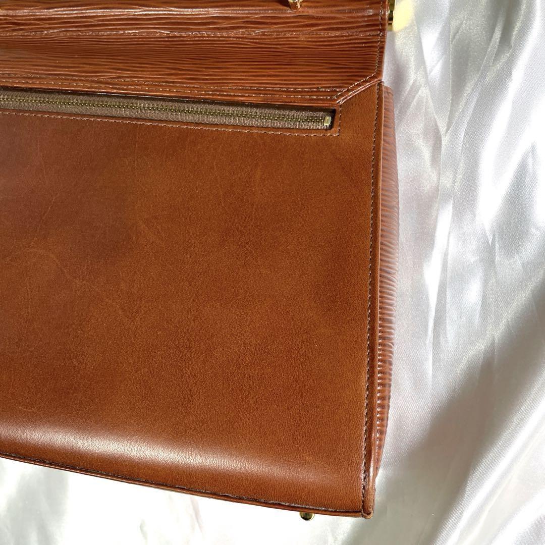 Valentino Garavani Shoulder Bag Purse 2way Leather Brown Authentic