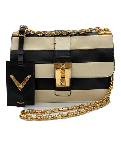 Valentino Garavani Shoulder Bag Purse Leather Authentic