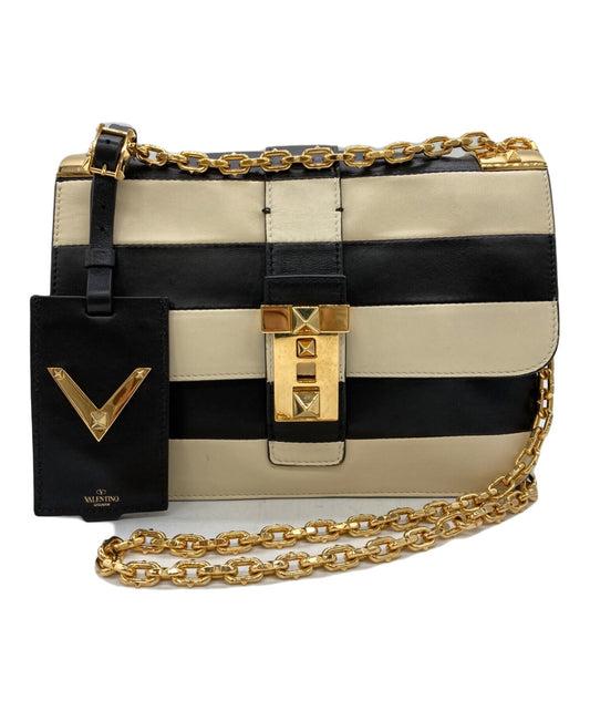 Valentino Garavani Shoulder Bag Purse Leather Authentic