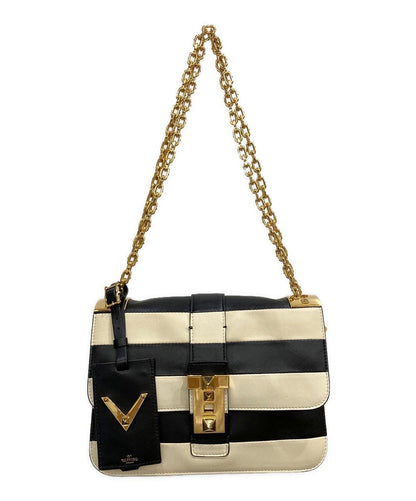 Valentino Garavani Shoulder Bag Purse Leather Authentic