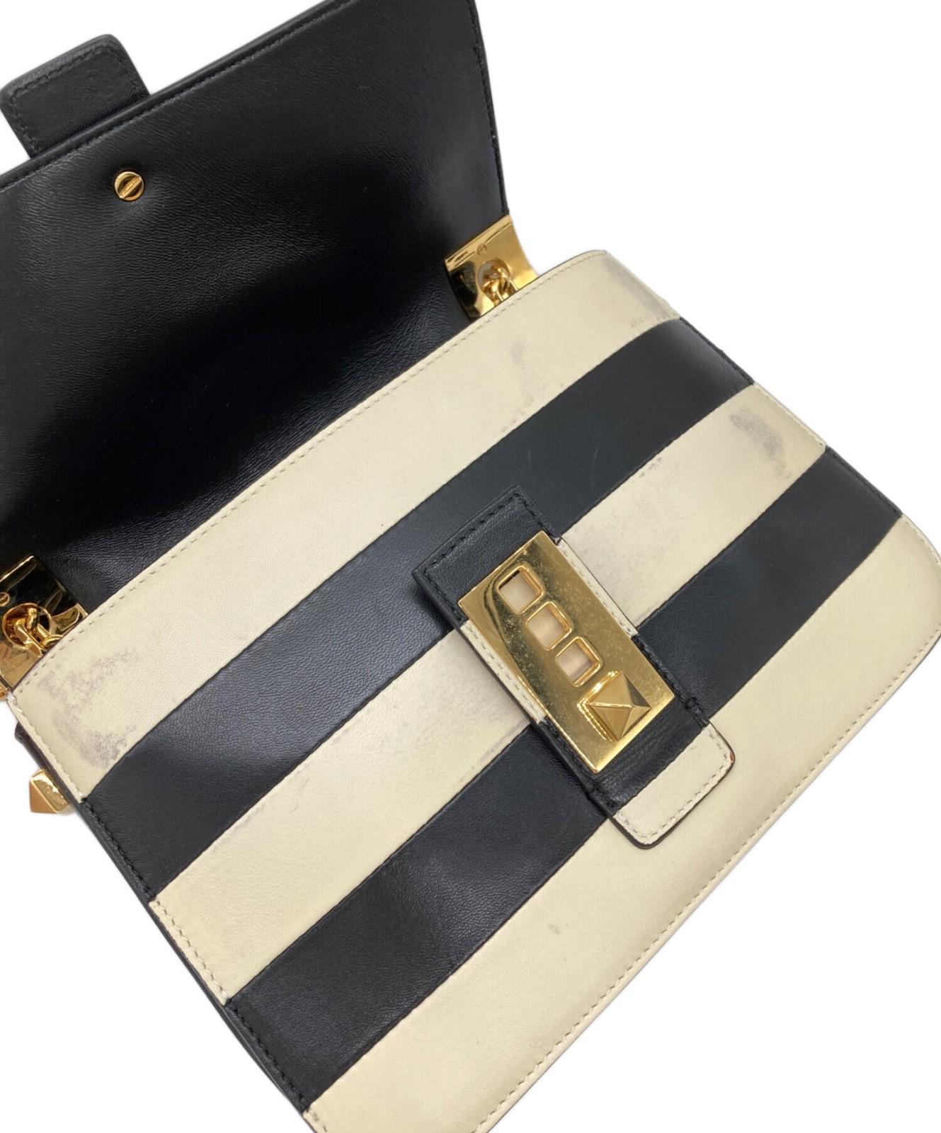 Valentino Garavani Shoulder Bag Purse Leather Authentic