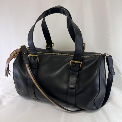 Chloe Boston Bag Shoulder Bag Purse Leather Black Authentic