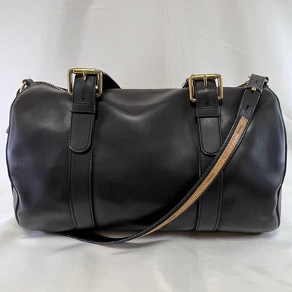 Chloe Boston Bag Shoulder Bag Purse Leather Black Authentic