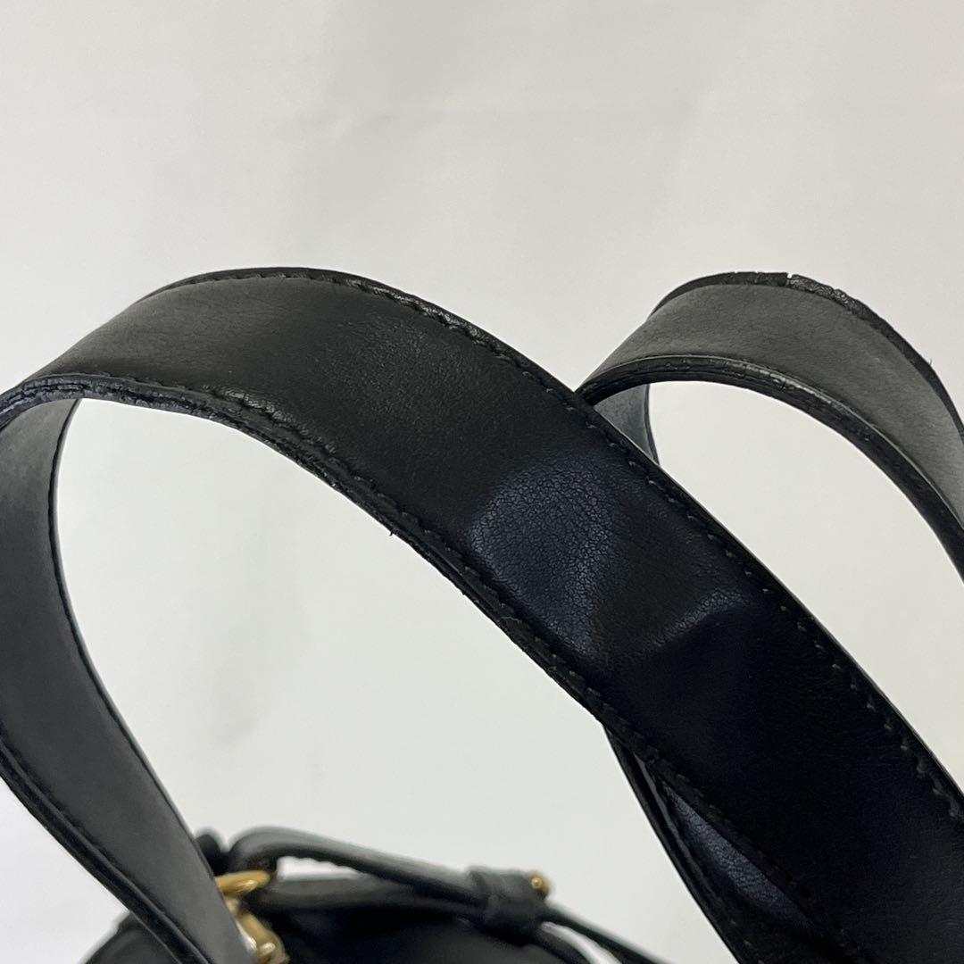 Chloe Boston Bag Shoulder Bag Purse Leather Black Authentic