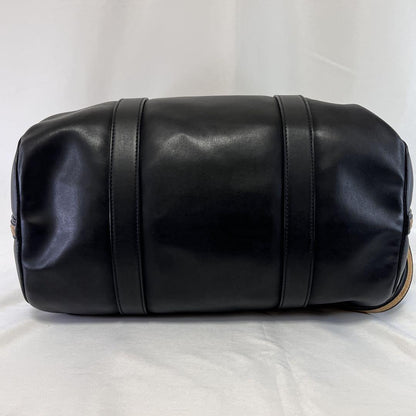 Chloe Boston Bag Shoulder Bag Purse Leather Black Authentic