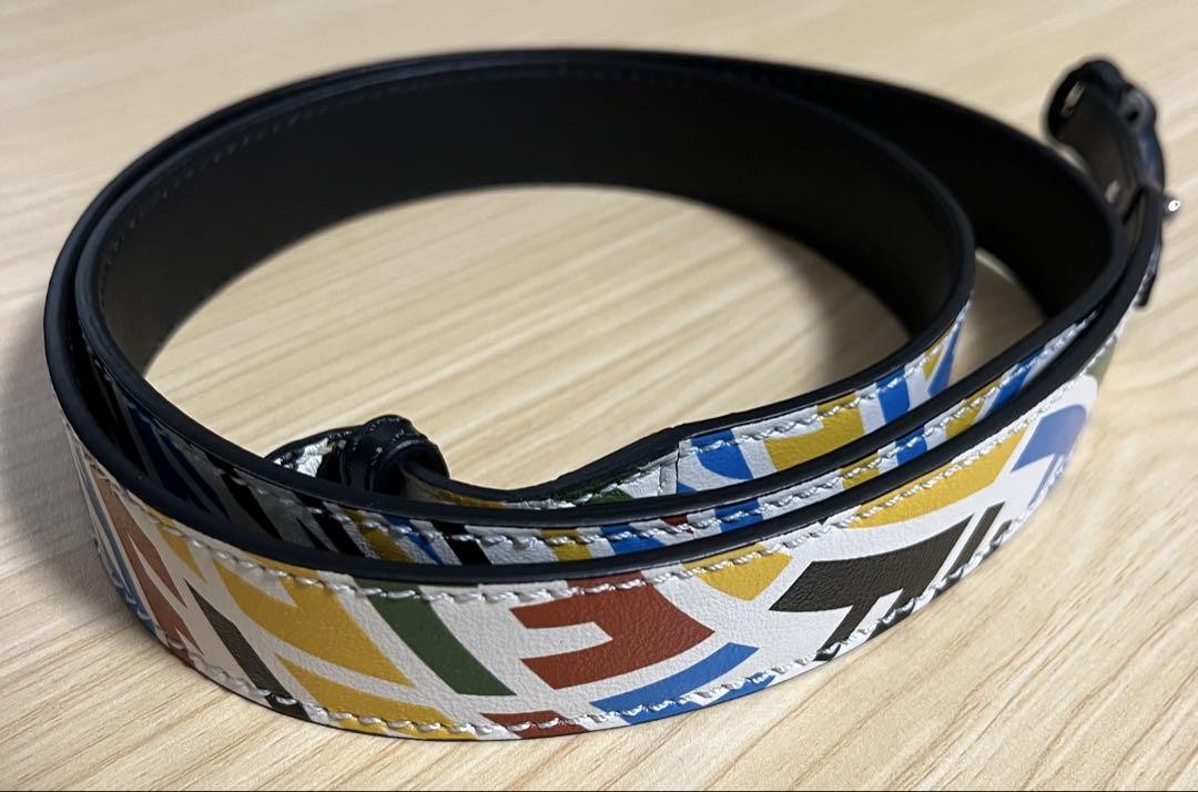 FENDI Shoulder Strap Belt Multicolor Authentic