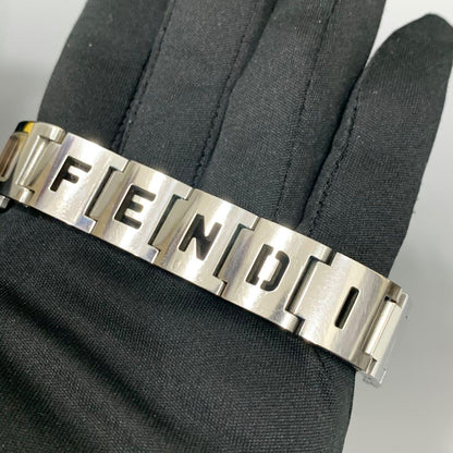 FENDI 3150L Quartz Watch Wristwatch Logo Pink Gold Women's Authentic