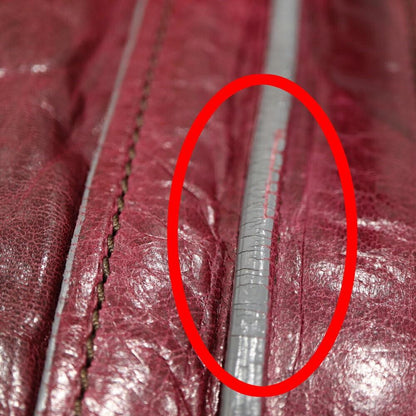 Chloe Hand Bag Tote Purse Eloise Leather Wine Red Gold Authentic Women's Used