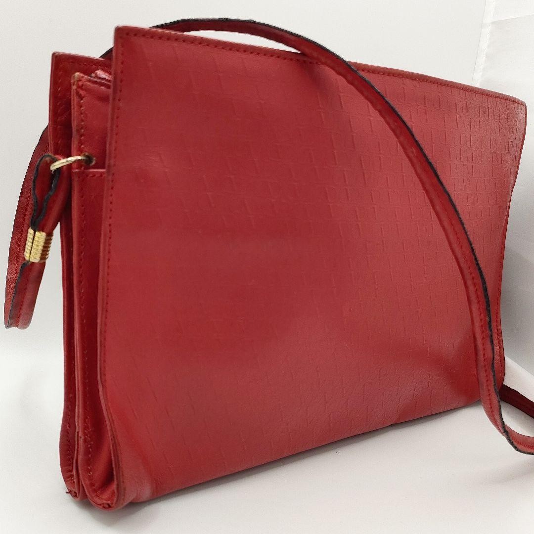 Valentino Shoulder Bag Purse Leather Red Authentic