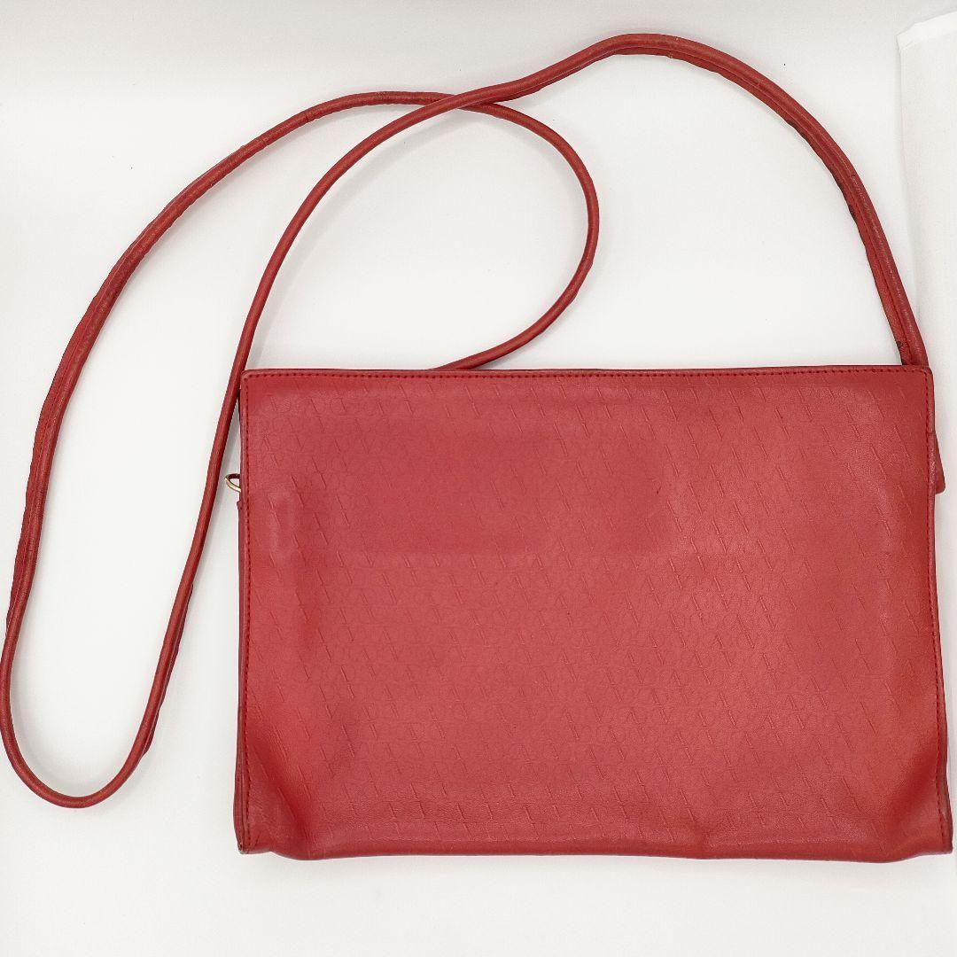 Valentino Shoulder Bag Purse Leather Red Authentic
