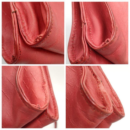 Valentino Shoulder Bag Purse Leather Red Authentic