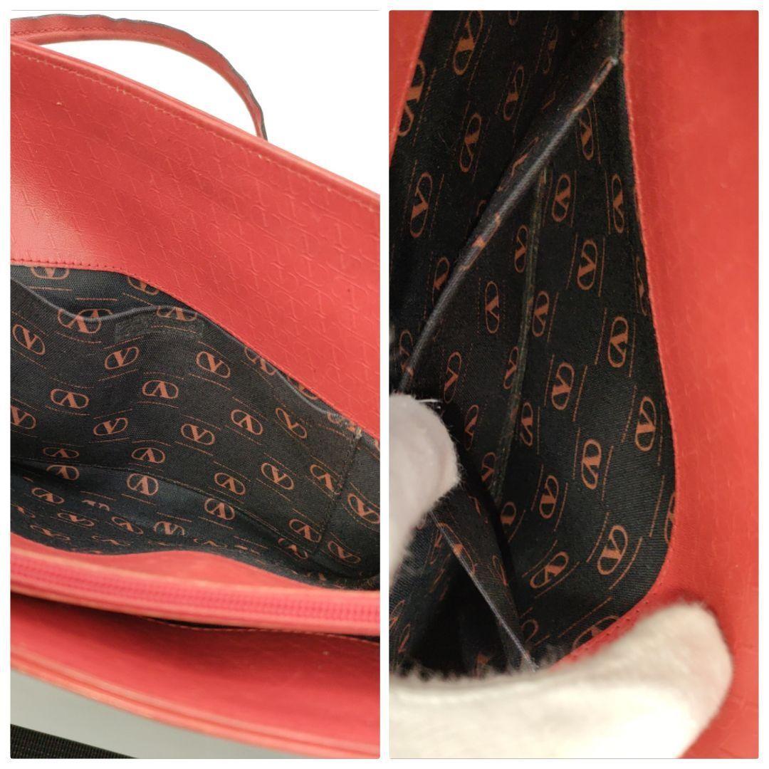 Valentino Shoulder Bag Purse Leather Red Authentic