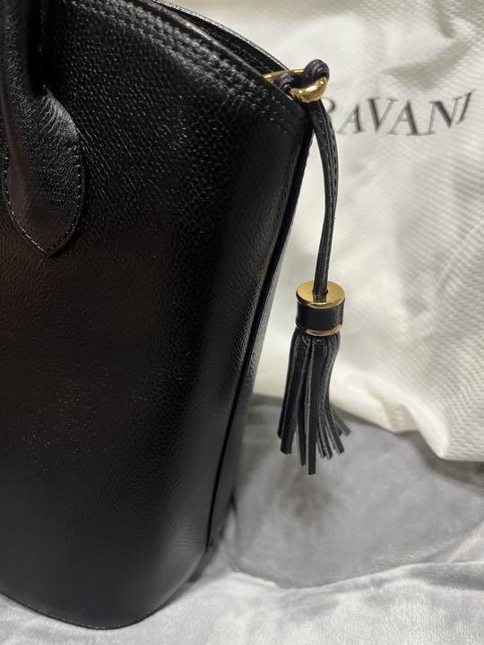 Valentino Garavani Hand Bag Tote Purse Logo Leather Authentic