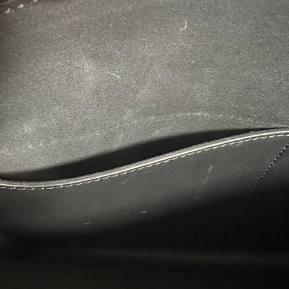 Valentino Garavani Clutch Bag Second Bag VLTN Leather Black Authentic